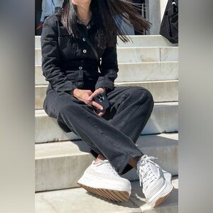 ZARA, Denim jumpsuit, Size S, Black